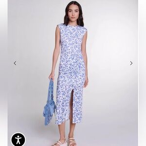 NWT, Maje Rikalia Flower Midi Dress